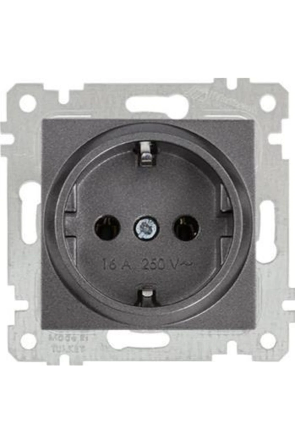 Rita Topraklı Priz Tüm Renkler  Mekanizma Kapak  Inox