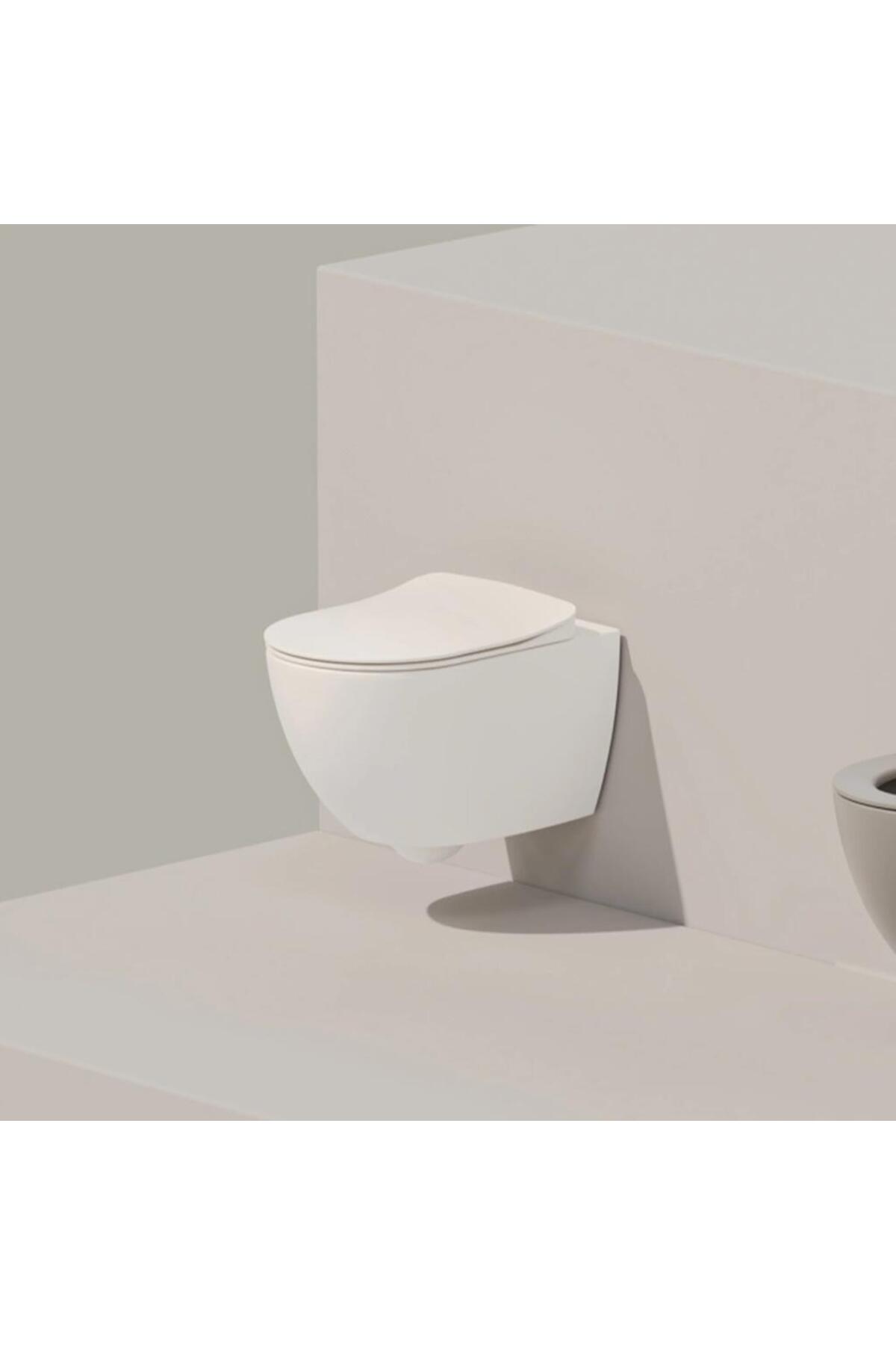 Free Rim-Off Asma Klozet + Yavaş Kapanır Kapak + Gömme Rezervuar