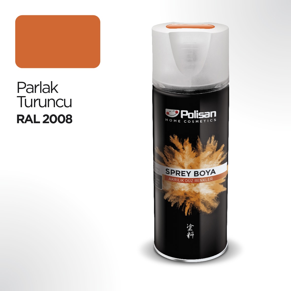 Akrilik Parlak Turuncu Sprey Boya 400 ml - RAL 2008