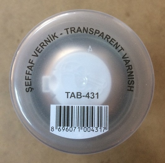 400 ml Akrilik Sprey Şeffaf Parlak Vernik Yüksek Kalite