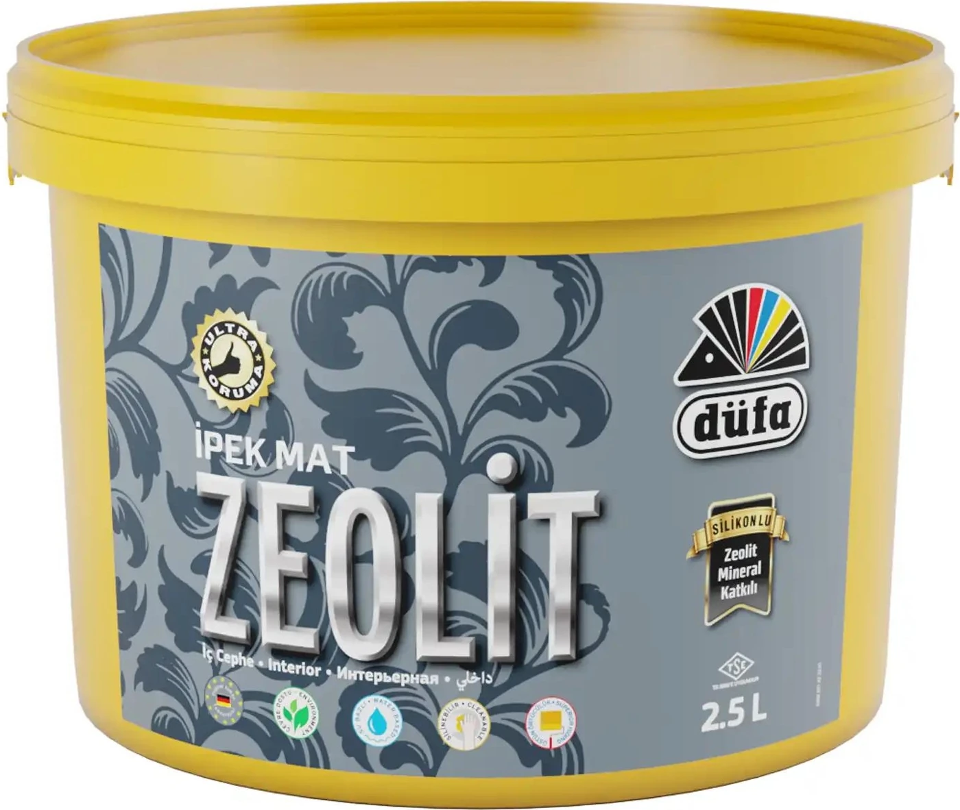 Zeolit İpek Mat İç Cephe Duvar Boyası 2377 Asya 2.5 l