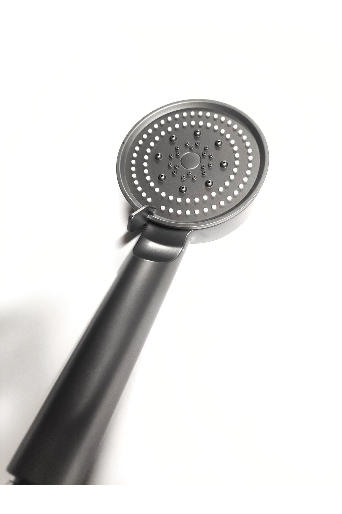 Fonksiyonlu Banyo Duş Başlığı Seti Fiskiyesi Telefonu Alfa Seri Antrasit