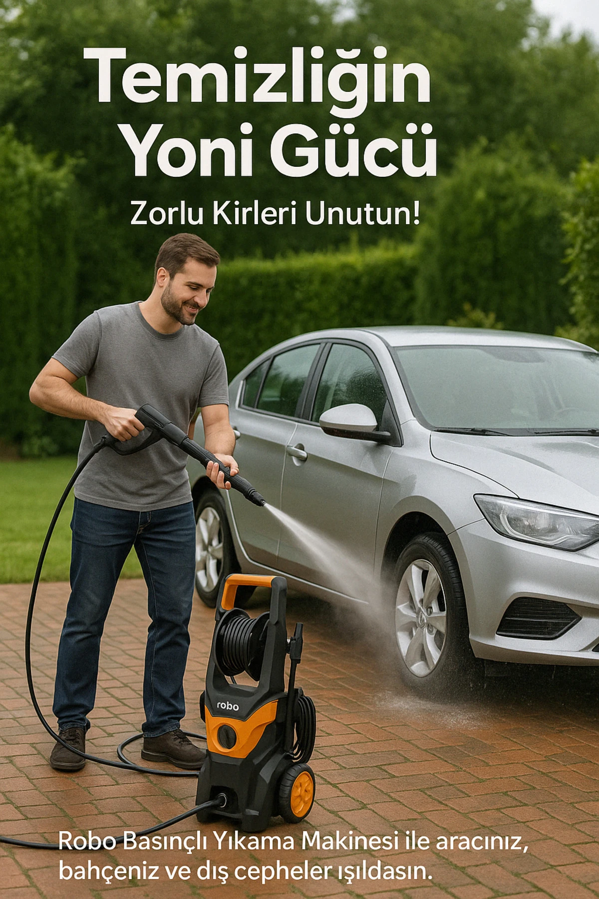 Yüksek Basınçlı Yıkama Makinesi 1800w 180 Bar Yeni Versiyon