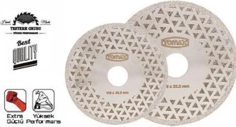 Elektrolize Elmas Kesici Flanşlı Disk - 180 mm