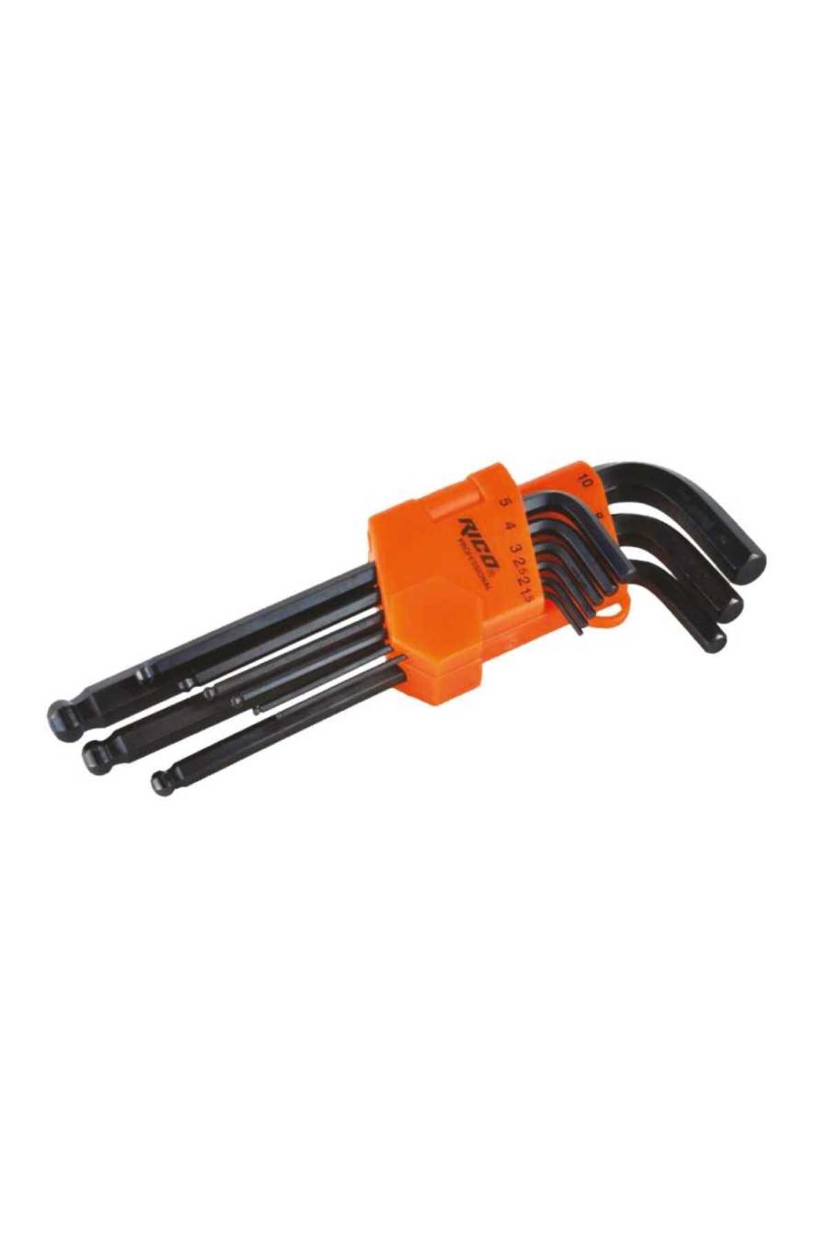 9 Parça Misket Başlı Uzun Allen Anahtar Takımı 013-rc9999