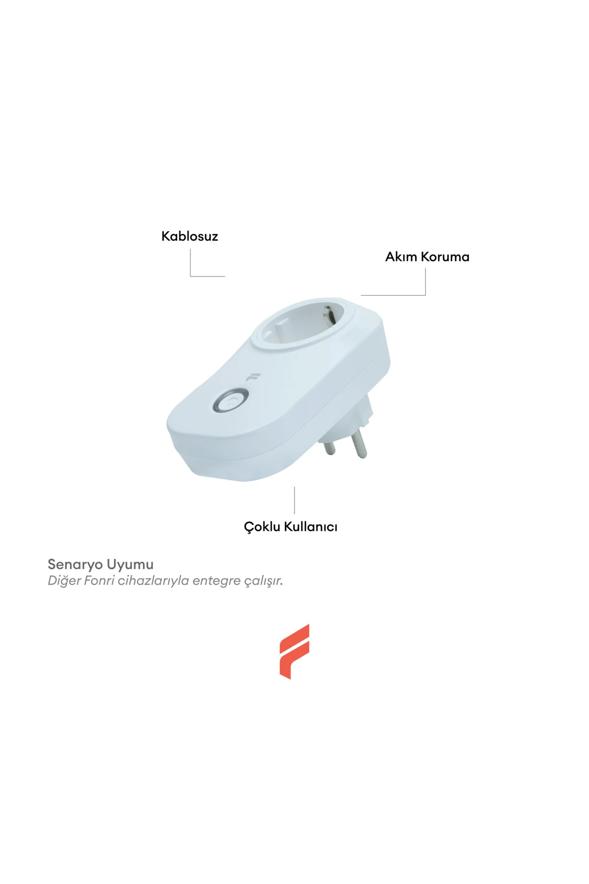 Akıllı Akım Korumalı Priz 2'li Set (16 AMPER), Wifi, Uzaktan Kontrol, Enerji Tüketim Takibi