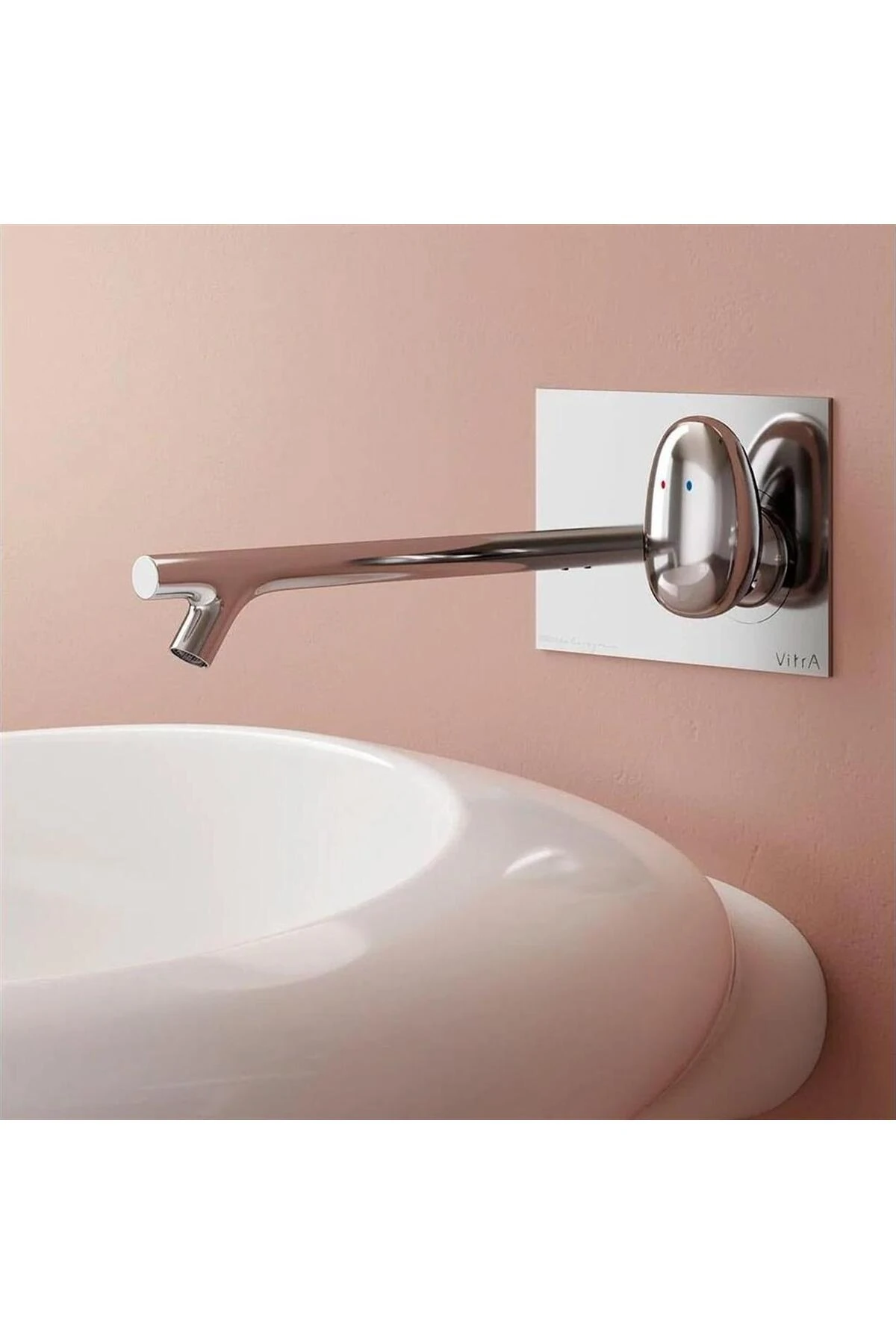 Vitra Istanbul A42231 Ankastre Lavabo Bataryası, Uzun Sıva Üstü Krom