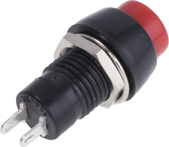 Yuvarlak Anahtarlı Kalıcılı 10 mm Plastik Buton IC-190