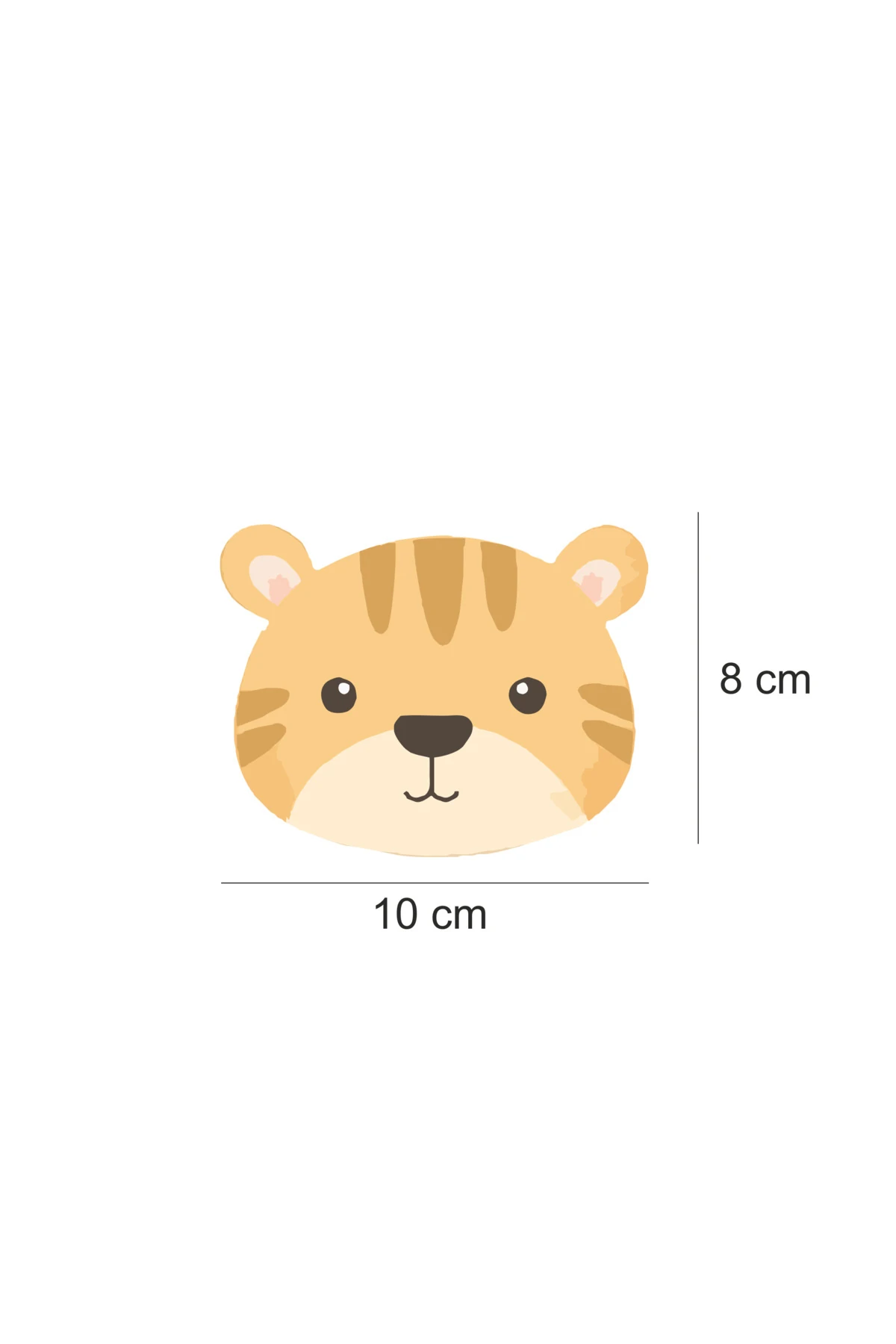 Sevimli Kaplan Çocuk Odası Priz Sticker Duvar Sticker 004