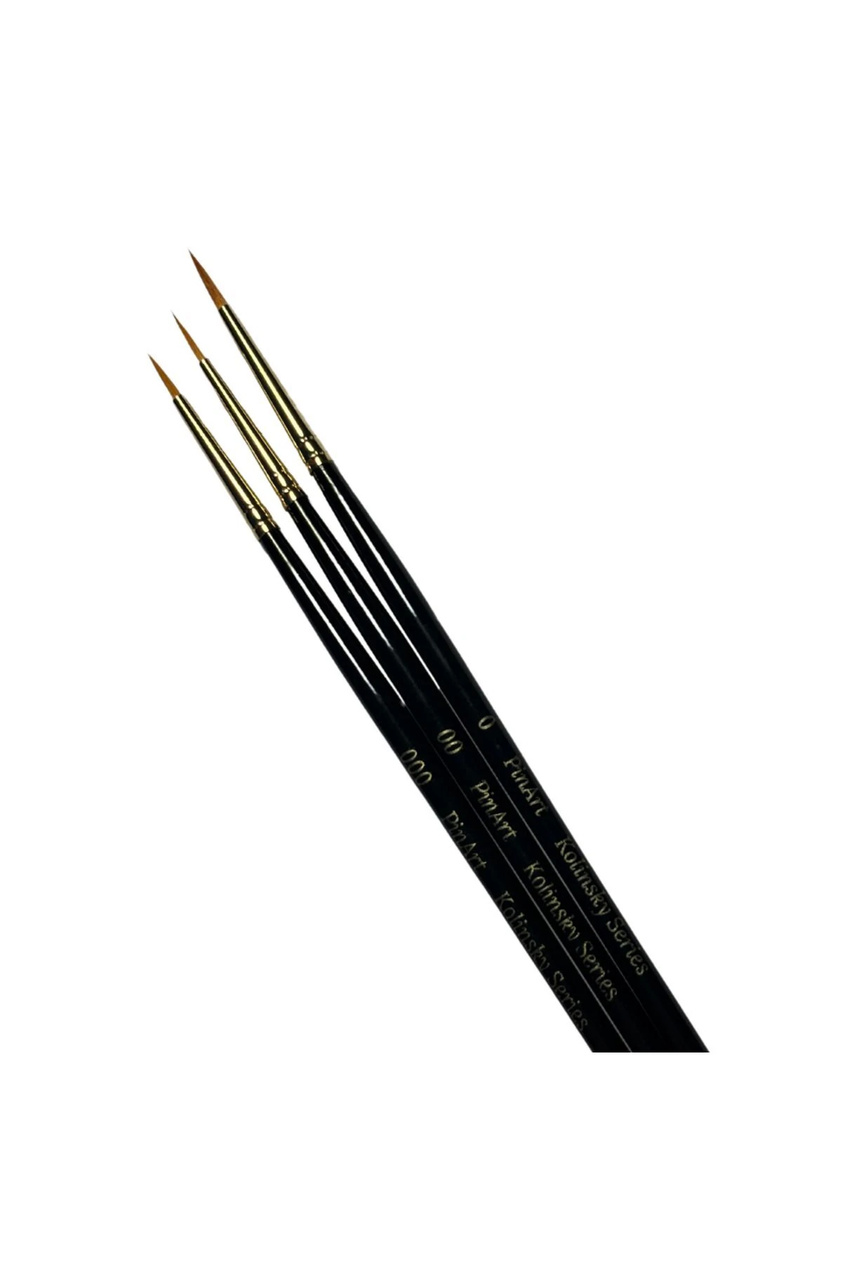 Kolinsky Premium Serisi Tezhip Minyatür Fırça Seti 000/00/0