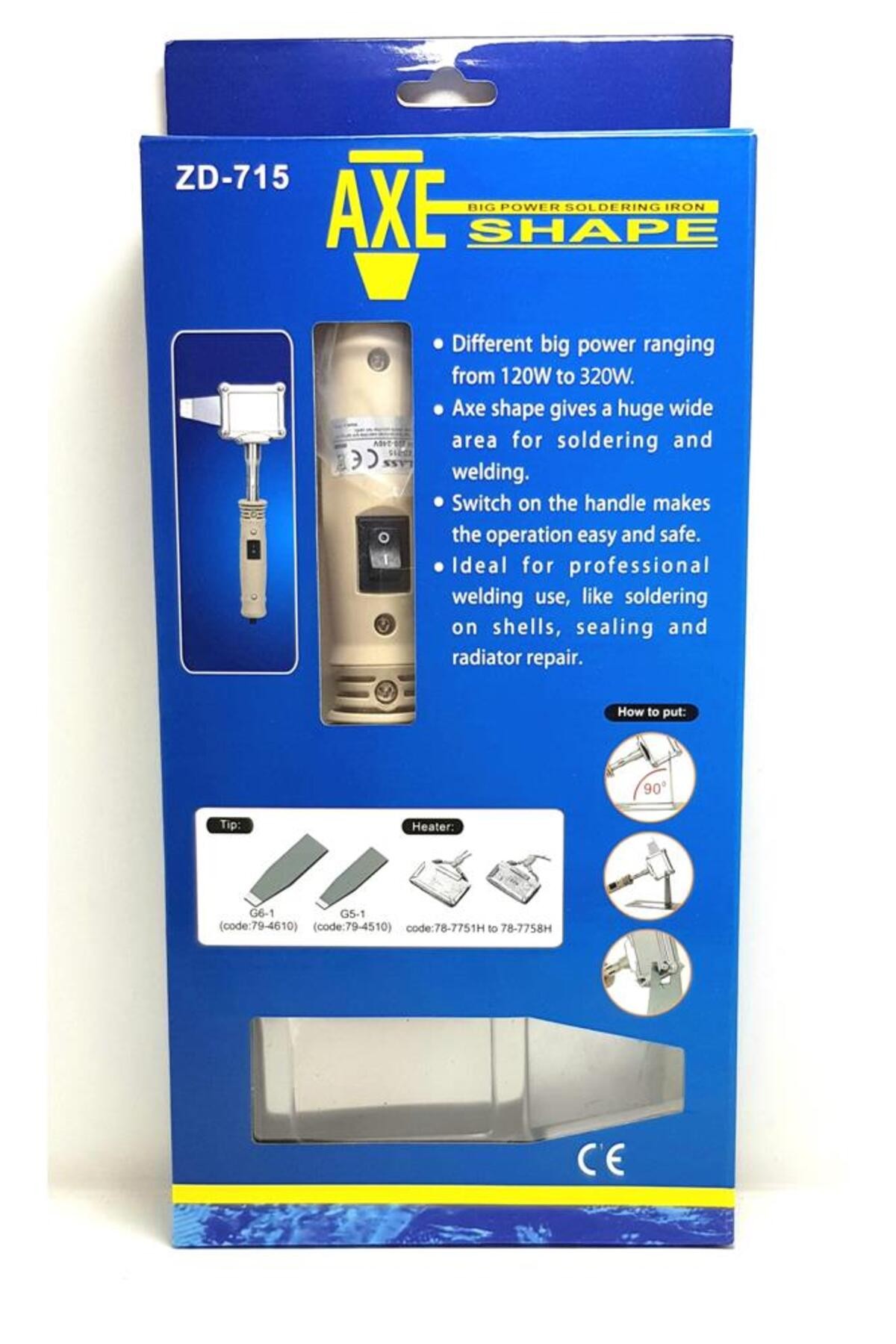 Zd-715 320watt Kalem Havya Balta Uçlu