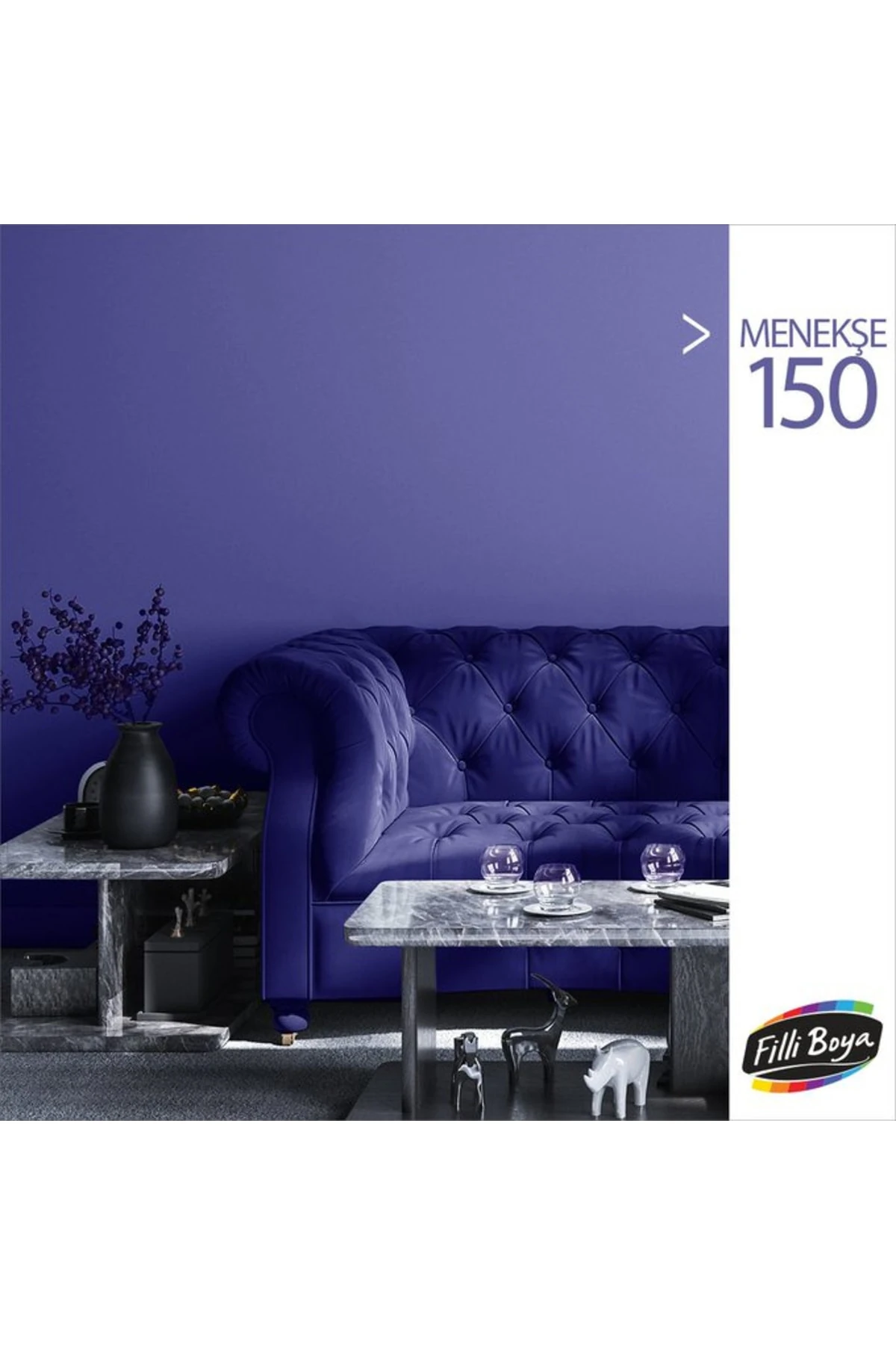 Filli Momento Silan Silinebilir Ipeksi Mat Içcephe Duvar Boyası 2.5ltmenekşe150