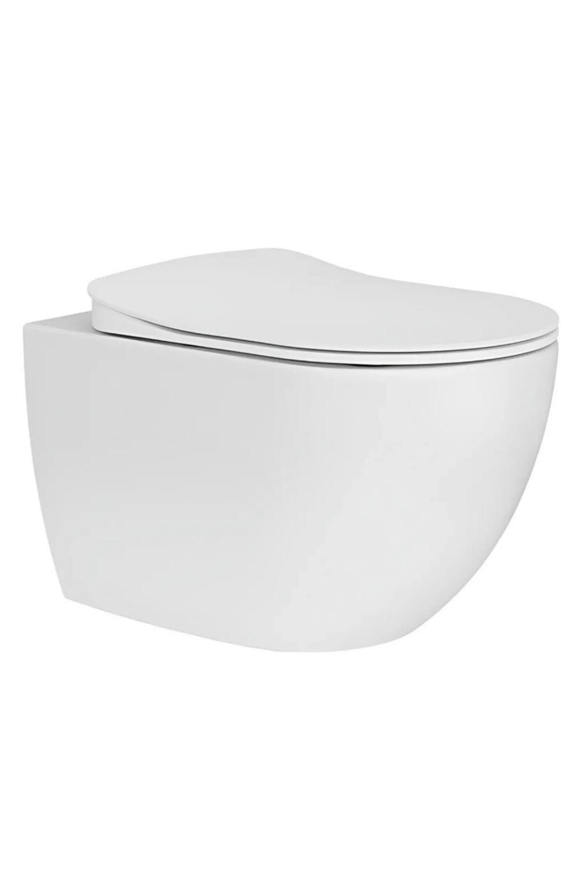 Free Rim-Off Asma Klozet + Yavaş Kapanır Kapak + Gömme Rezervuar