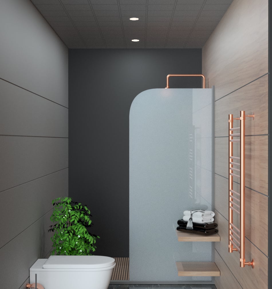 Yapı 300 x 300 mm Aluminyum Clip In Asma Tavan Tam Takım - (Banyo Tavanı) - Antirasit Renkli - Ral 7016