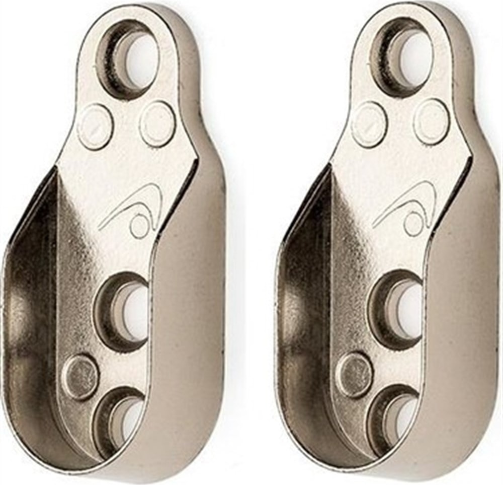 Gardrop Dolap Içi Oval Askı Aparatı Flanş (2 Adet)+ 6 Adet Vida