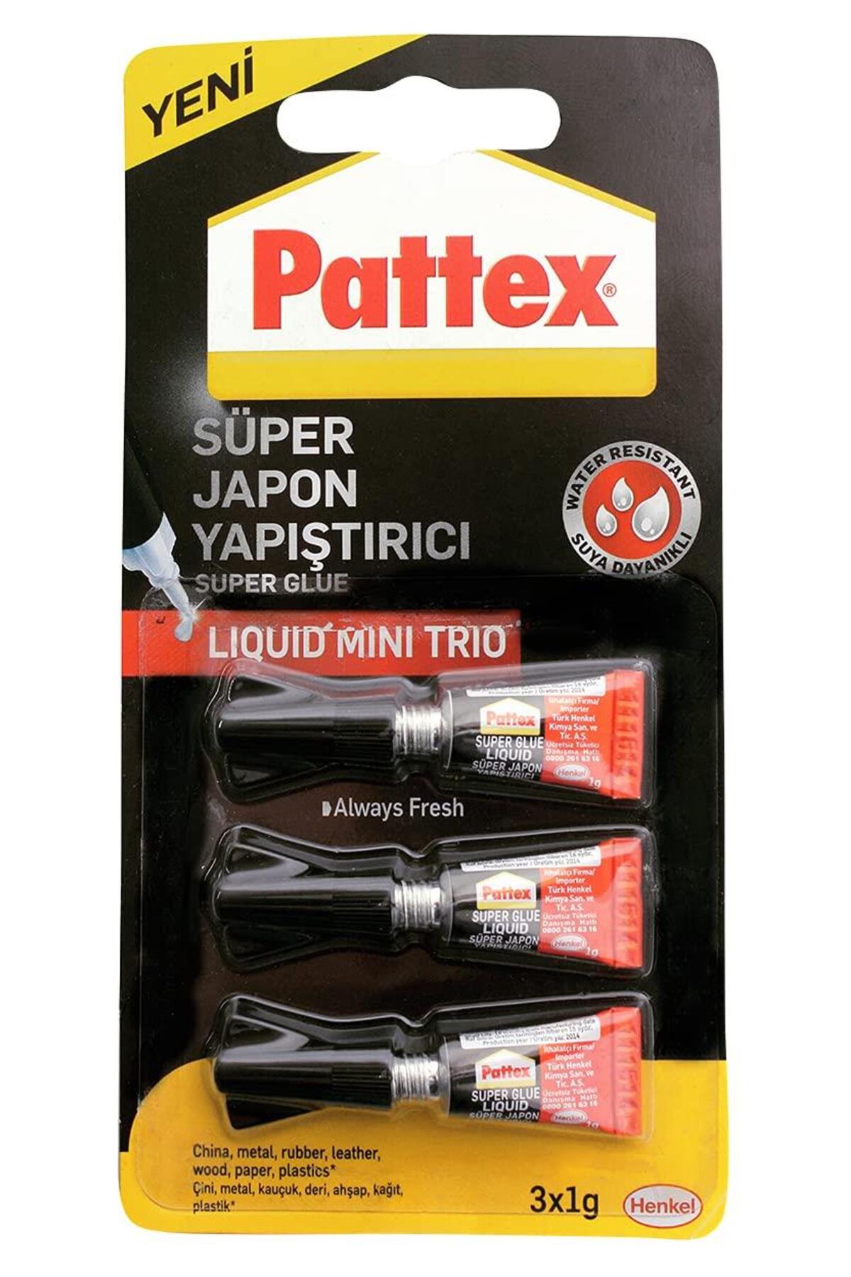 Süper Mini Trio 1 Gr. 3'lü Paket Hızlı Japon Yapıştırıcı