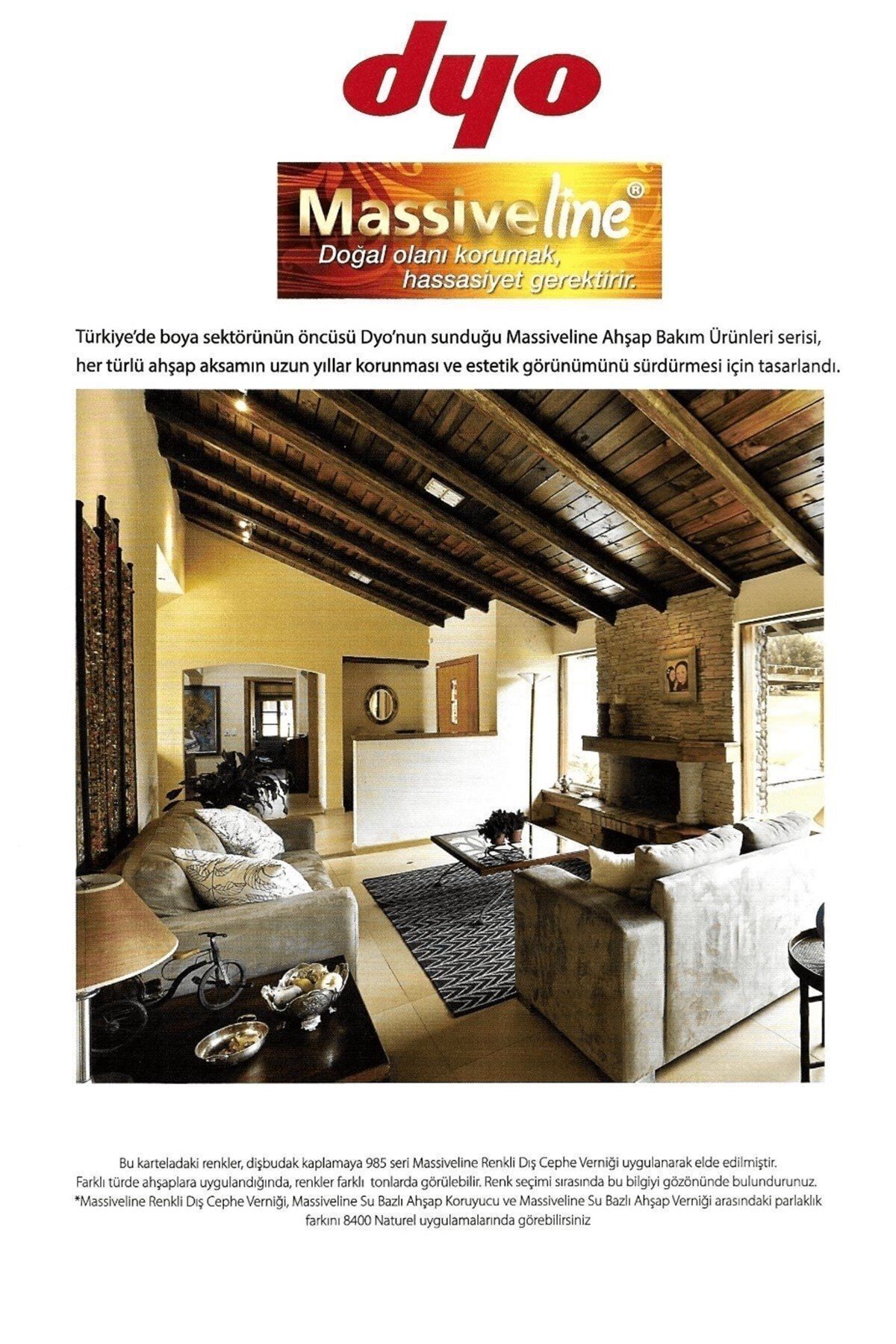 Dyo Massiveline Su Bazlı Ahşap Verniği 8407 Açık Meşe 2,5 Lt