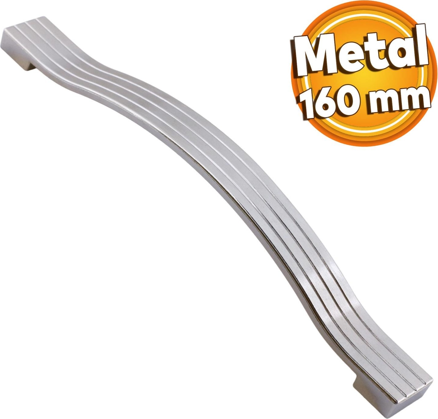 Akasya Metal Mobilya Mutfak Dolabı Çekmece Kapı Dolap Kapak Kulpu Kulbu Krom 160 mm Kulp