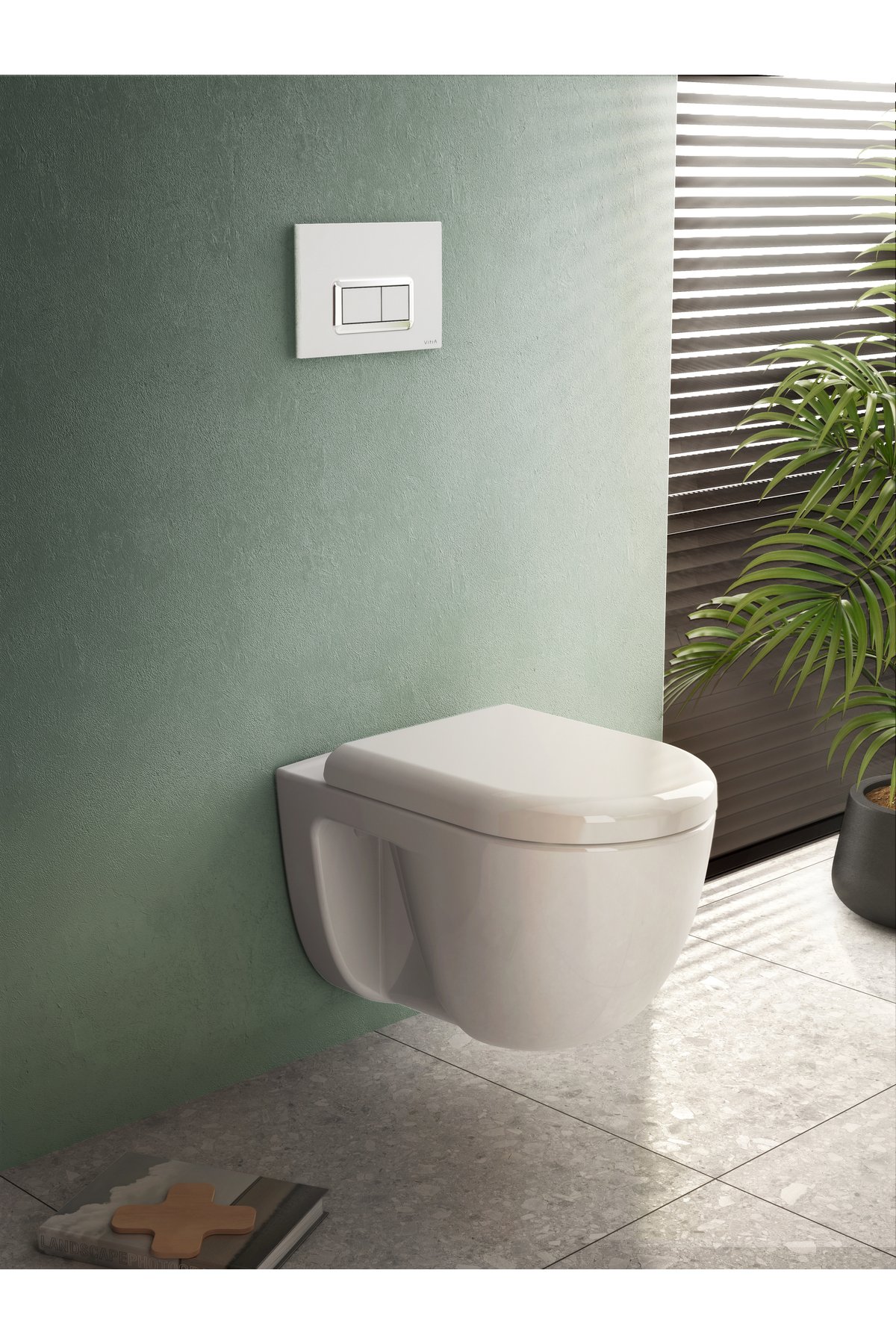 Vitra 85-003-009 Sesyok Klozet Kapağı, Yuvarlak Form, Yavaş Kapanır, Beyaz