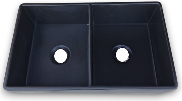 Outlet Açıklamaya Dikkat, Rome Seramik Eviye Çift Gözlü Mat Siyah 84CM
