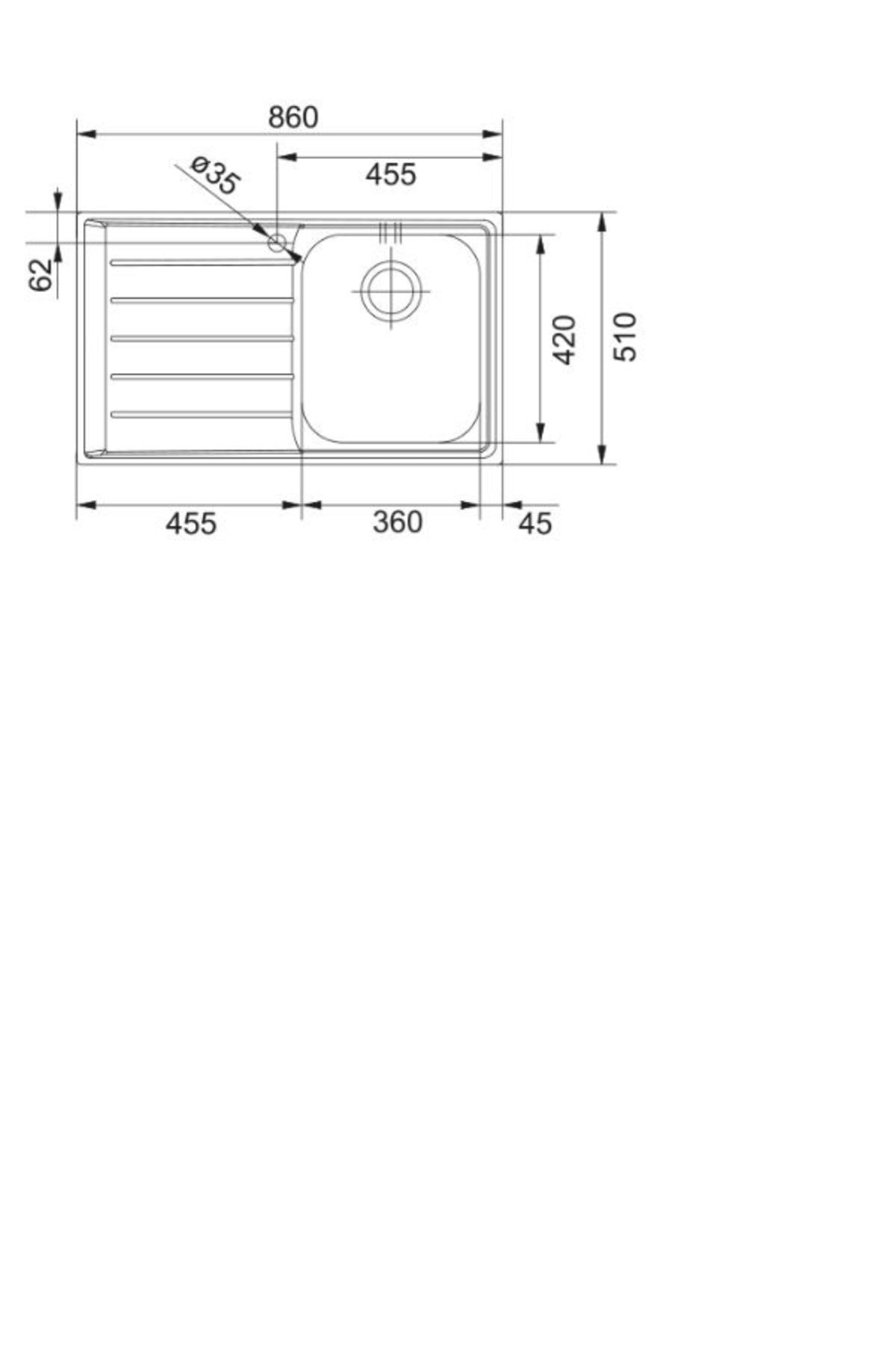 Nex 611 Sağ Tek Gözlü Eviye Actıve Plus Doccıa Krom Armatür Kampanya
