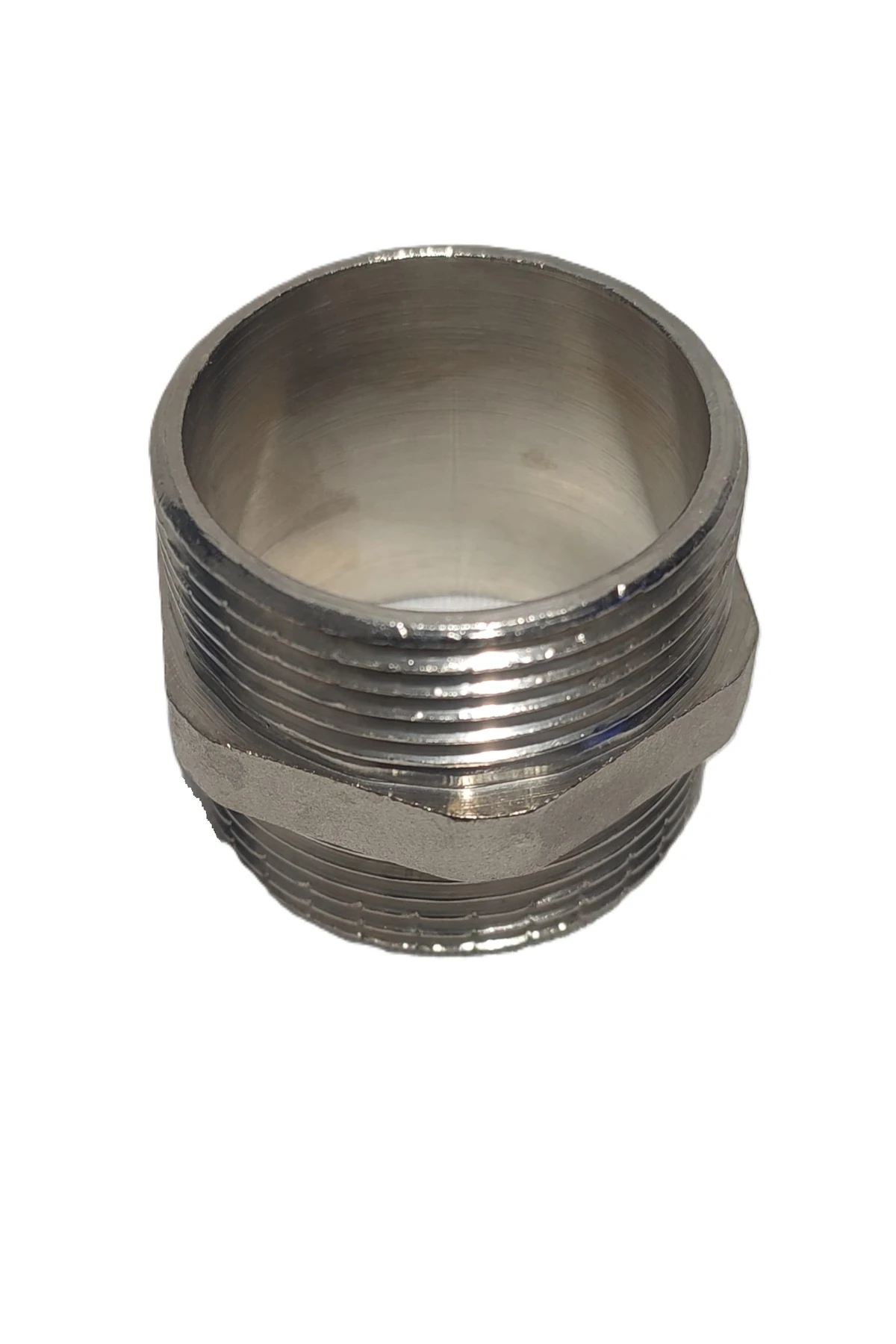 2'Li Paket 11/4" Sarı / Krom Dişli Nipel Dn32 - Chrome Nipple