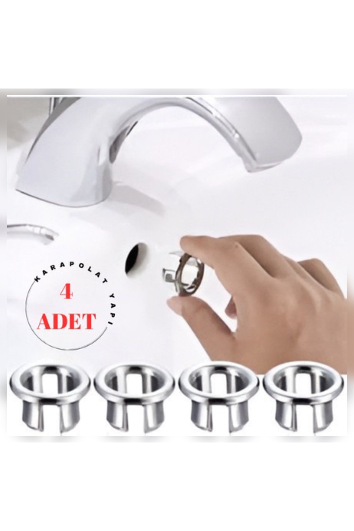 Krom Lavabo Yüzüğü 4 ADET