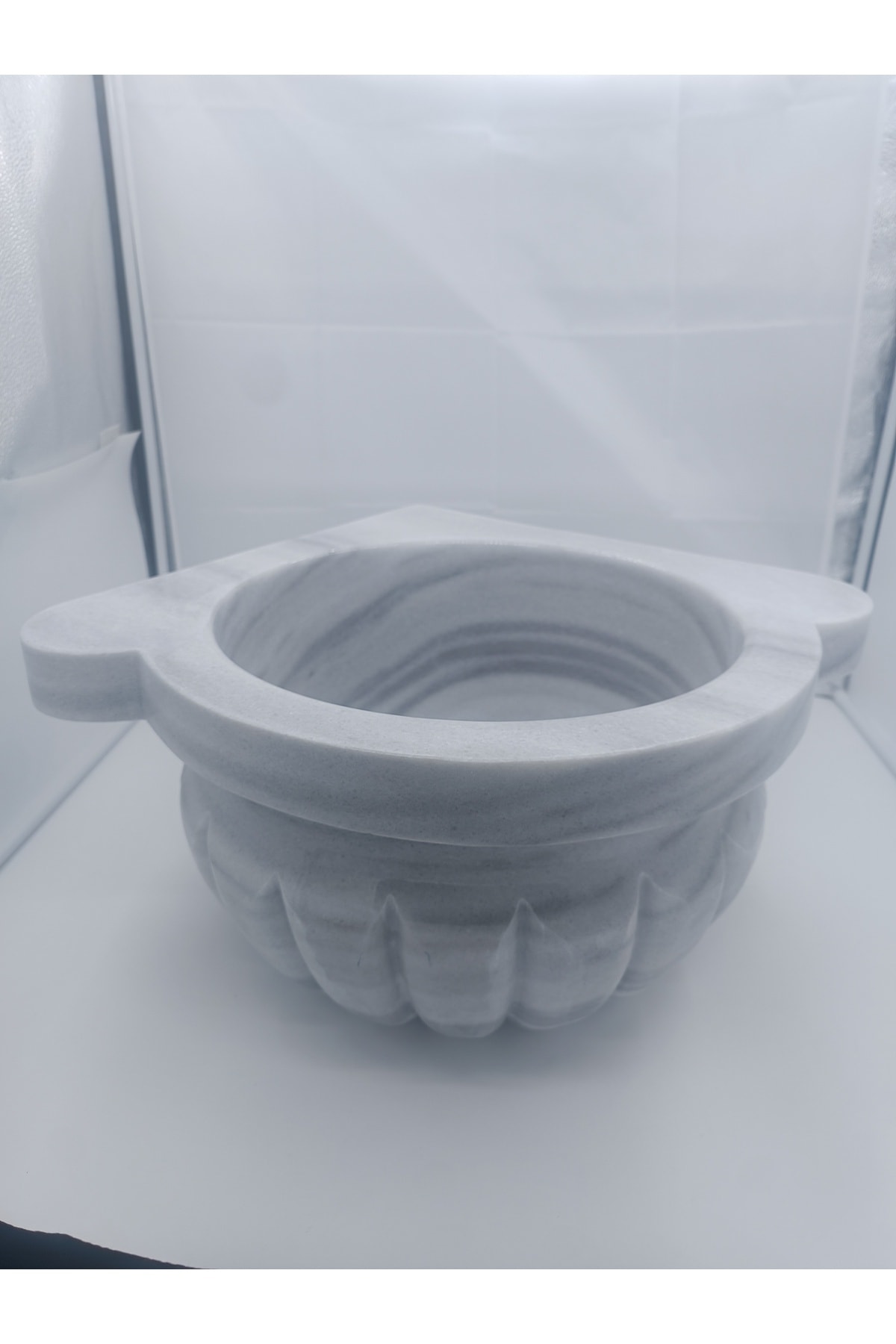 Mermer Kurna-kavun Dilimli Köşeli-hamam Kurnası-banyo Kurnası-ev Hediyesi-mermer Ev Aksesuarlar
