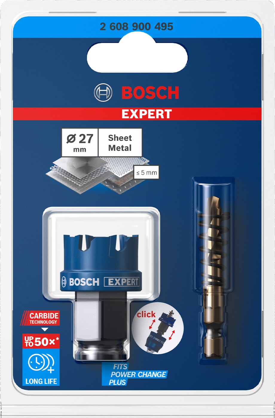 BOSCH Expert Sheet Metal Delik Açma Testeresi 27 x 5 mm