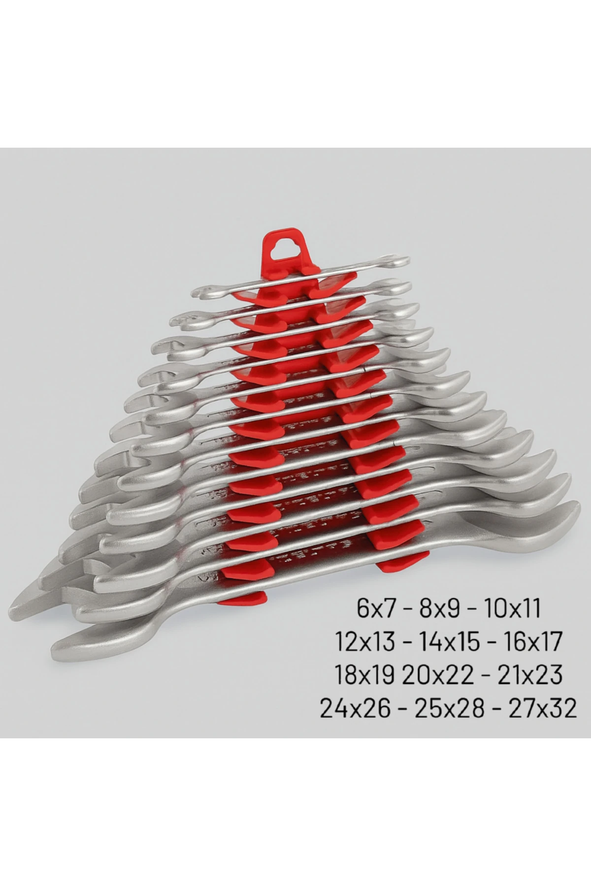 İki Ağız Anahtar Takımı Uzun Boy 12 Parça Açık Anahtar Takımı