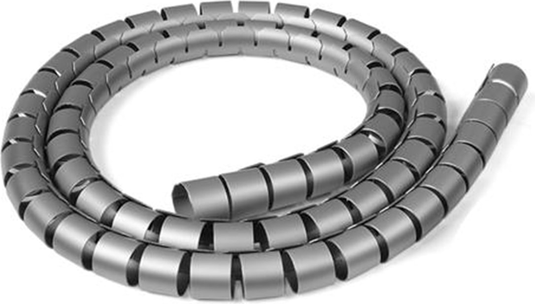 Gri Renk Kablo Toplayıcı Spiral 22 mm (1 Metre ) 652086