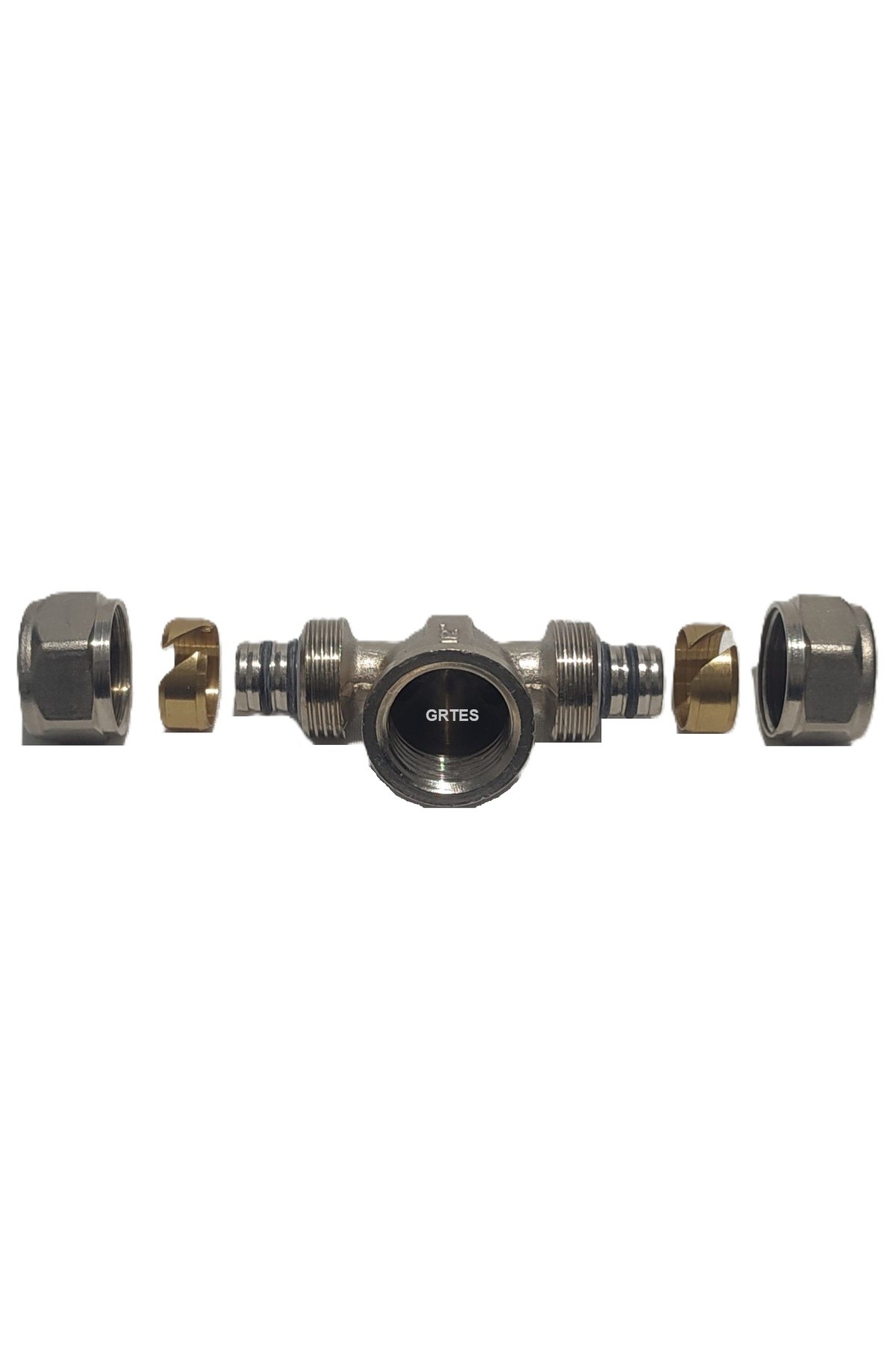 Ø16x1/2" Pex Te İç Dişli - Dişi (Mobil Sistem Bağlantı Parçası)