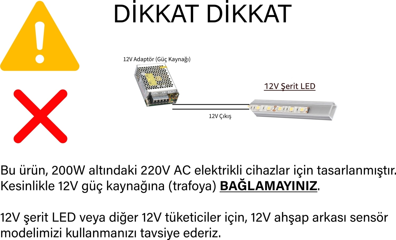 Ahşap-Taş Arkası 220V Dokunmatik Sensör Anahtarı