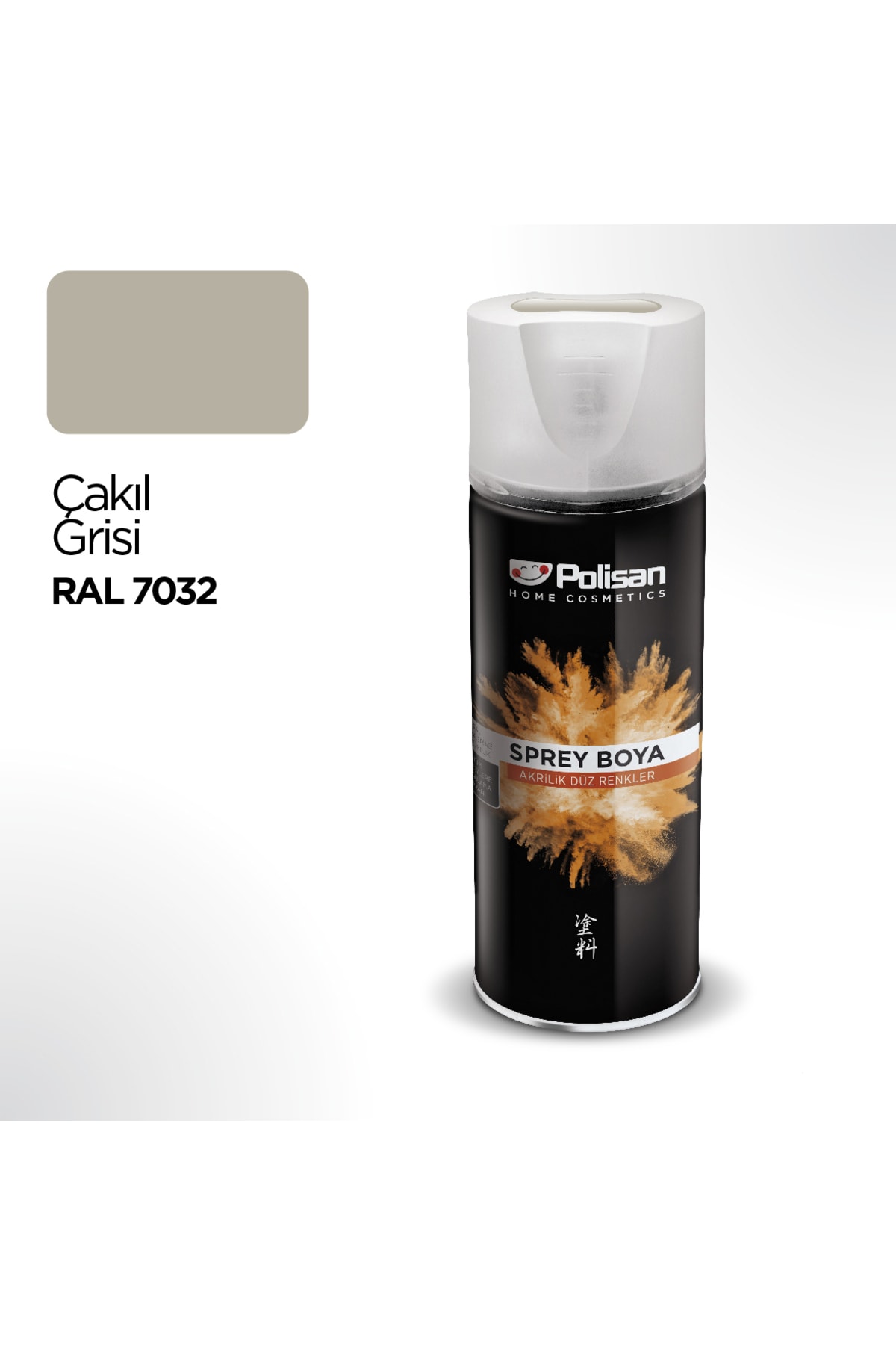 Akrilik Çakıl Grisi Sprey Boya 400 ml - RAL 7032