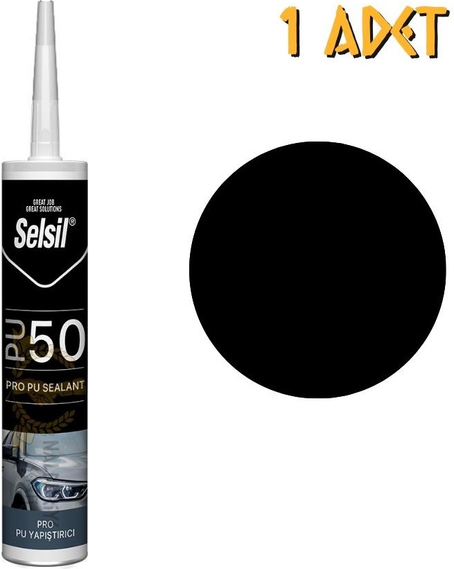 Poliüretan Mastik Yapıştırıcı PU50 Siyah 280 Ml. - 1 Adet