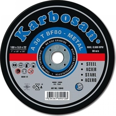 KARBOSAN 180X3.0 Metal Kesme Taşı