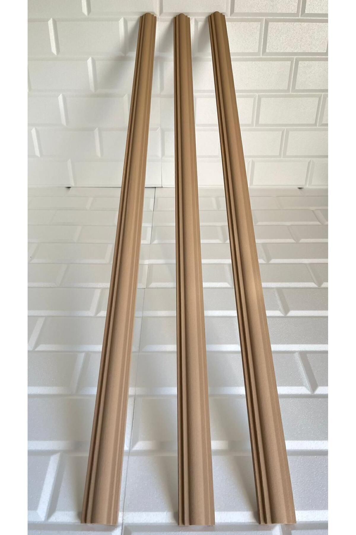 Mocha Minella Duvar Çıtası Kendinden Yapışkanlı Stropiyer 4cm 100 cm