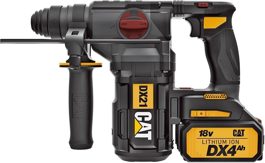 CAT DX21 18VOLT 4.0AH 2.2j Li-Ion Çift Akülü Şarjlı Kömürsüz Profesyonel Sds-Plus Pnömatik Kırıcı/delici