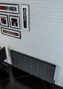 Cunda Yatay Alüminyum Radyatör 1325X600 Pütürlü Beyaz (Ral 9016)