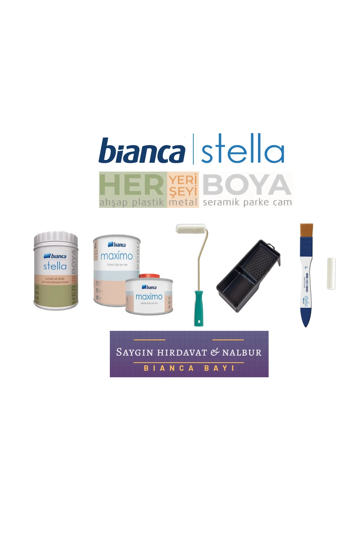 Stella Mutfak Tezgahı Boyama Seti Antrasit - 7016