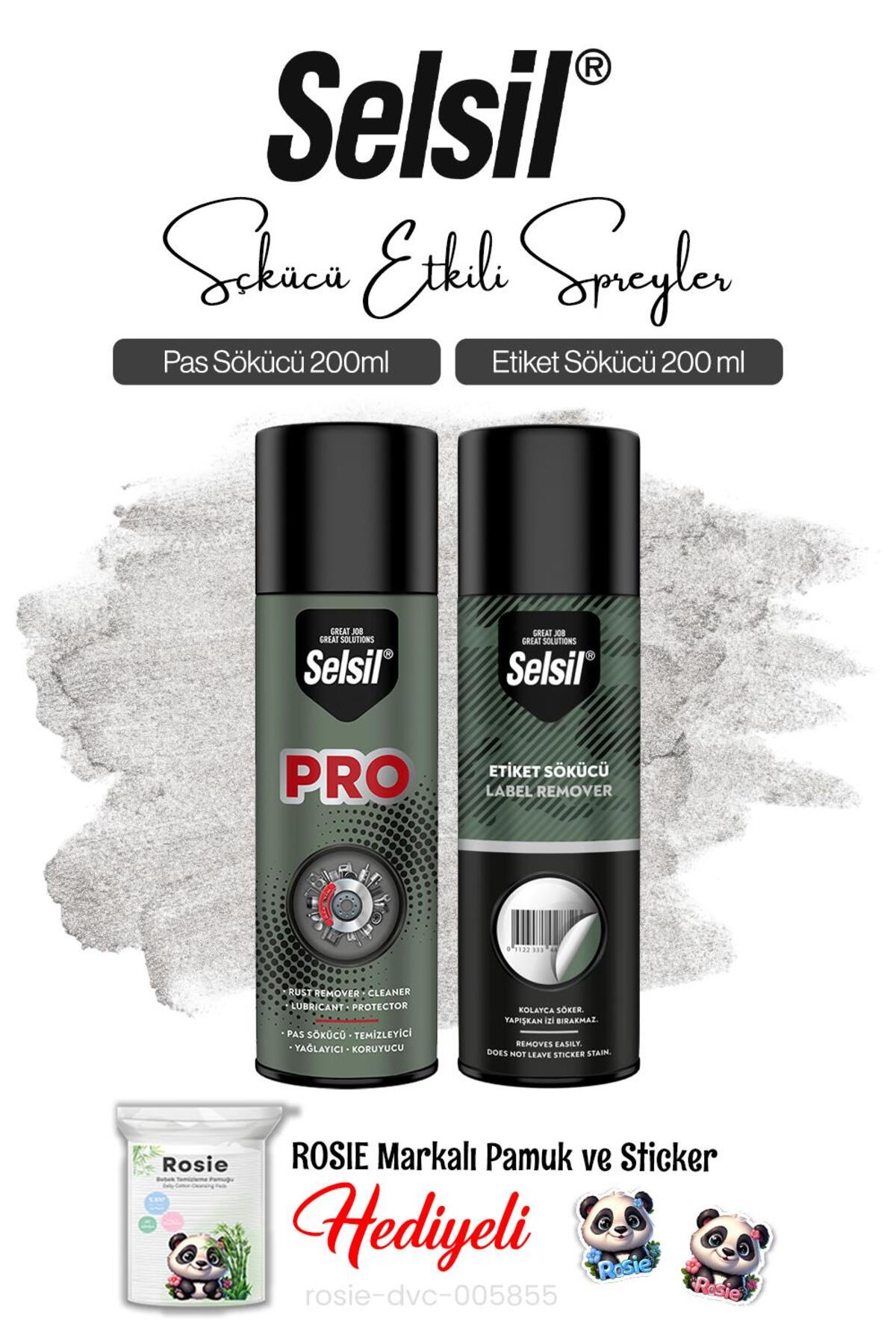 SELSİL Sökücü Etkili Spreyler 2'li 200 ml ve Rosie