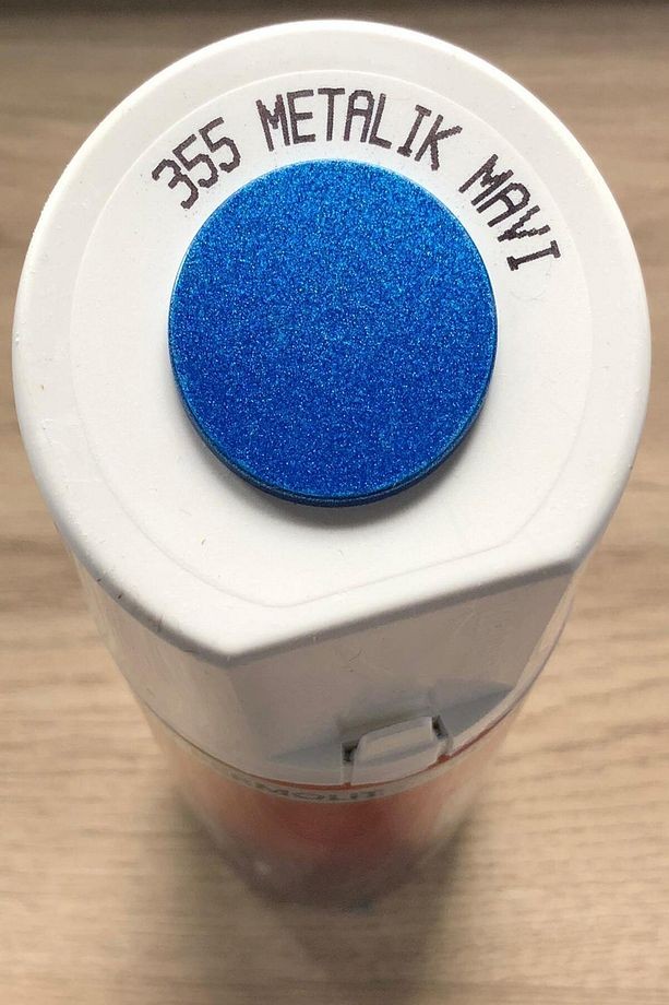 Metalik Mavi 355 Simli Sprey Boya 400 ml