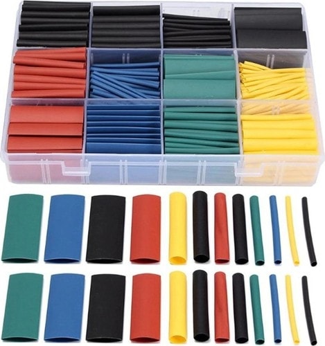 Renkli Makaron Seti 530 Parça - Isıyla Daralan Kablo