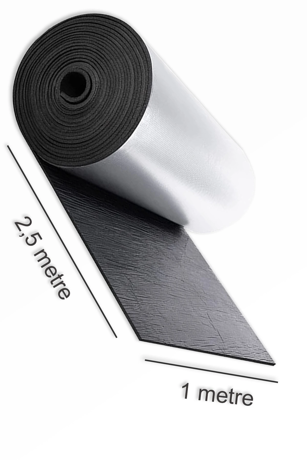 2,5 M. Rulo Kalorifer Arkalığı Radyatör Petek Arkasına Alüminyum Folyo Isı Yalıtım Izolasyon Levhası