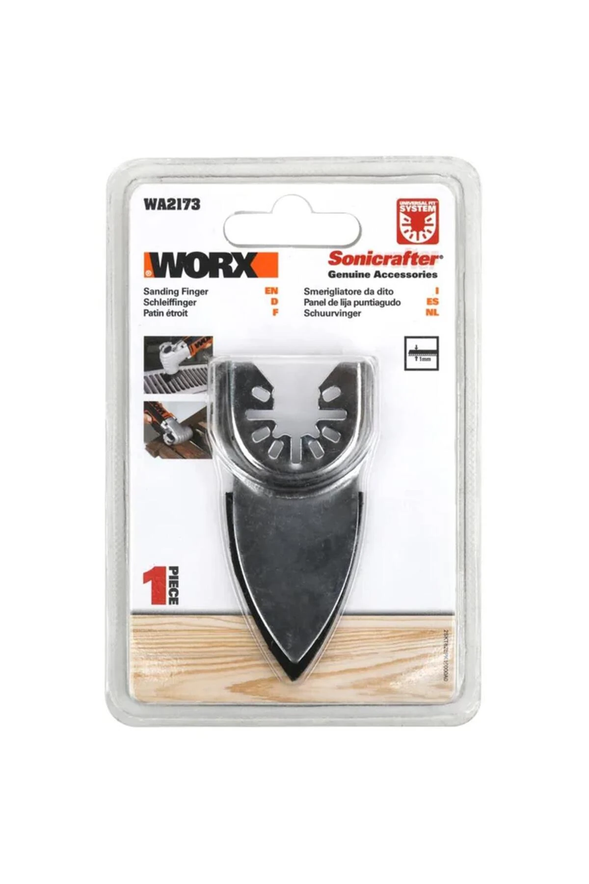 WA2173 Çok Amaçlı Raspalama Makinası İçin 1mm Cırtlı Universal Parmak Zımpara Tabanı