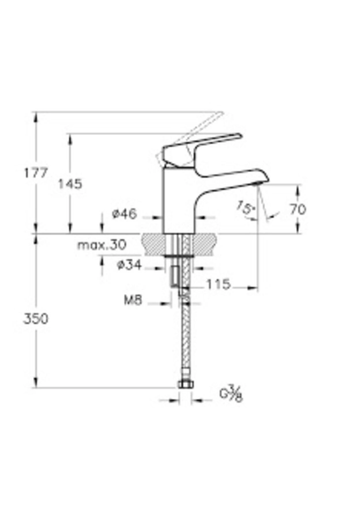 Axe S Lavabo Bataryası A41069