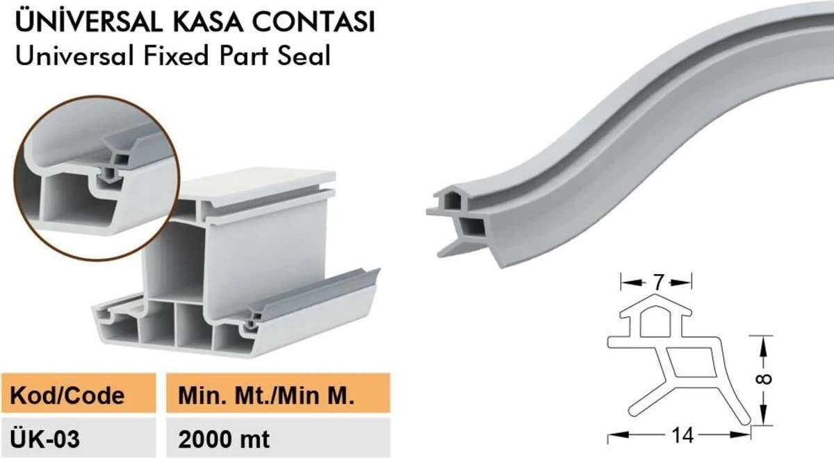 Gri Çelik Kapı Fitili Contası 6 Metre, Dayanıklı ve Uzun Ömürlü Güvenlik Sağlar