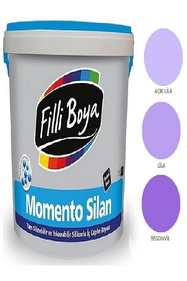 Momento Silan Tam Silinebilir Yıkanabilir Silikonlu Ipek Mat Boya 2,5lt (açık Lila)