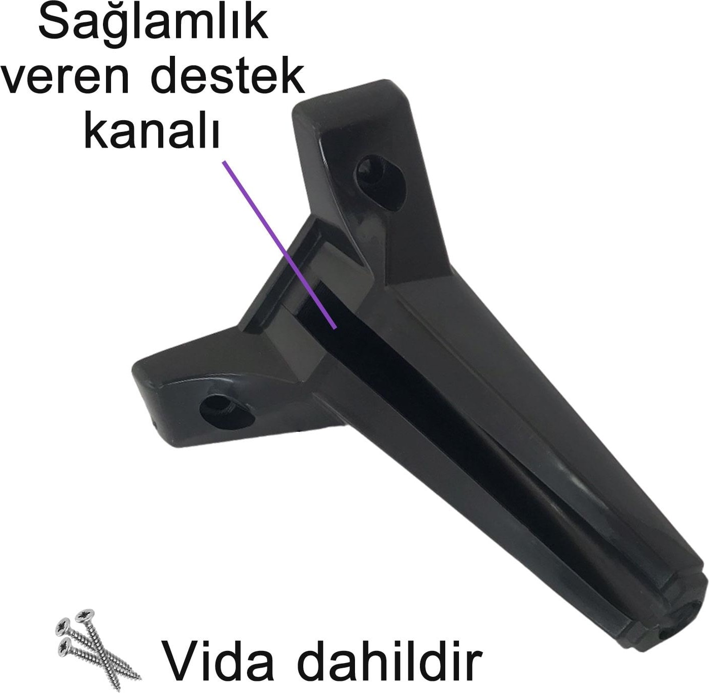 8 Adet Serdivan 15 cm Siyah Lüx Mobilya Kanepe Sehpa Ünite Koltuk Ayağı Baza Ayak