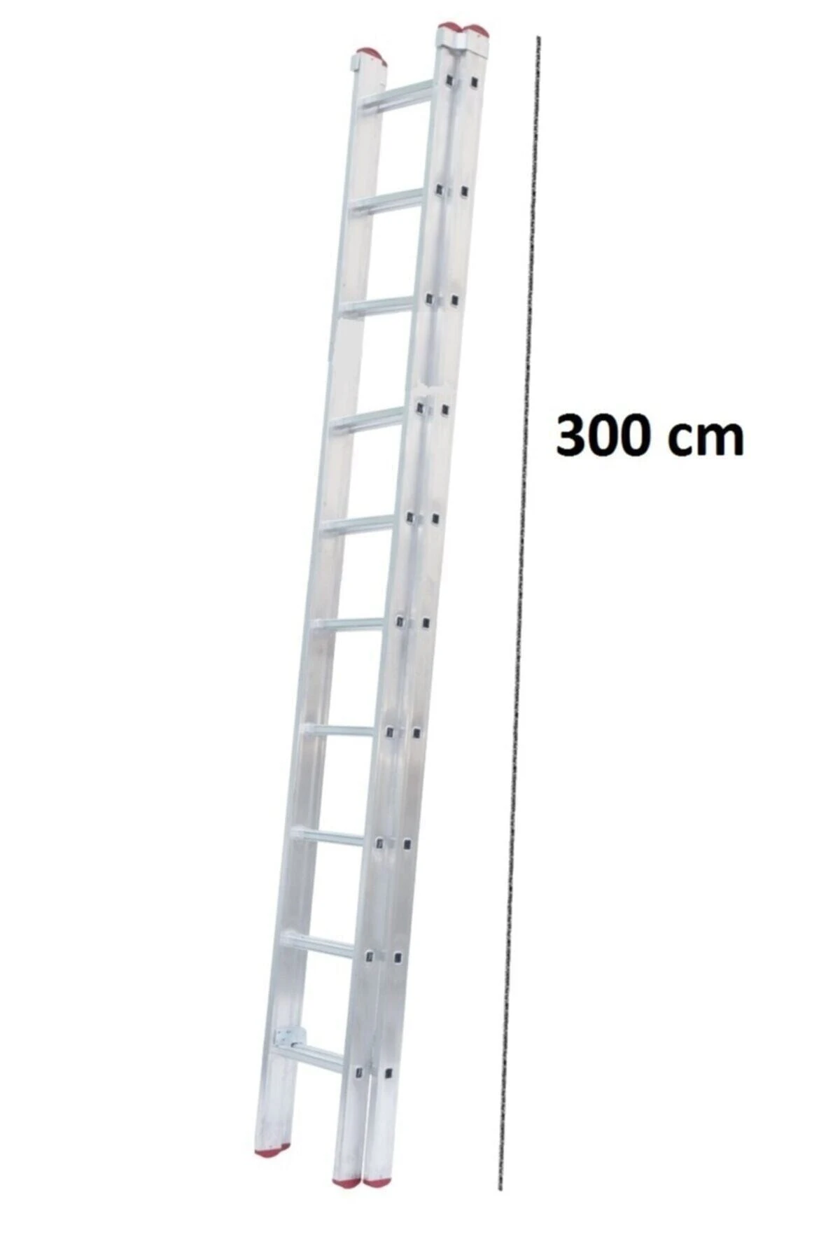 3+3 Toplam 6 Metre Endüstriyel Alüminyum Sürgülü (ptt) Merdiveni